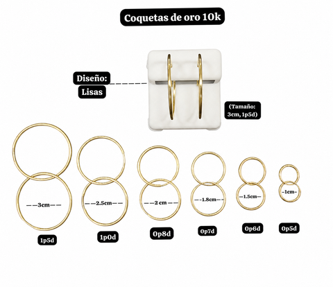 ARRACADA LISA - ORO 10K