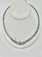 CADENA MÓNACO CH - BARBADA CUBANA ITALY - 8 MM - PLATA .925