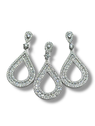 SET / JUEGO GOTA CONTORNO TRIPLE - PLATA .925