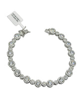 PULSERA CIRCULOS ZIRCONIA CHICO Y GRANDE - PLATA .925