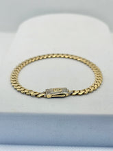 PULSO BARBADO EDGE - Broche piedra - 18 cm x 5 mm - ORO 10K