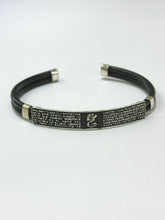 BRAZALETE CAUCHO SAN BENITO ABAD - PLATA .925