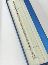PULSERA SEMILLAS ZIRCONIA COLORES - PLATA .925