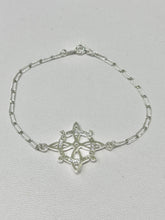 PULSERA NUDO DE BRUJA TRANSVERSAL GRANDE - PLATA .925