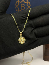 CADENA CON MEDALLA SAN BENITO - 1.3 CM - 50 CM LARGO - ORO 10K