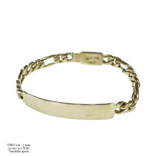 ESCLAVA CART H. MANO - 14 CM - 5 MM - ORO 10K