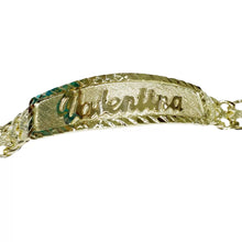 LETRAS RESALTADAS DE ORO - EN ESCLAVA DE ORO