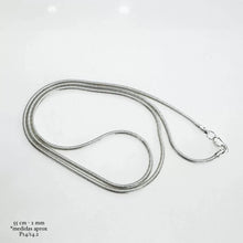 CADENA TUBULAR 55 cm x 2 mm - PLATA .925