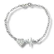 PULSERA ELECTROCARDIOGRAMA - PLATA .925