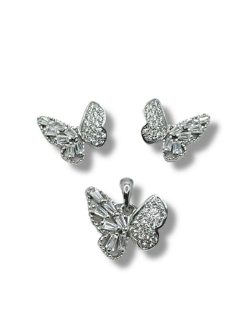 SET / JUEGO MARIPOSA CHICO - PLATA .925