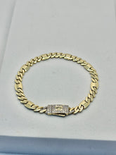 PULSO FIGARO GUCHI - Broche piedra - 16 cm x 5 mm - ORO 10K