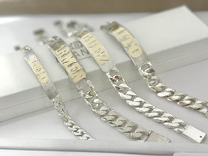 LETRAS RESALTADAS DE ORO - EN ESCLAVA DE PLATA
