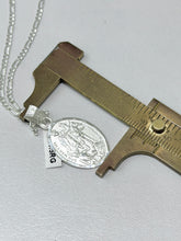 CADENA CON MEDALLA SAN MARTIN CABALLERO - PLATA .925