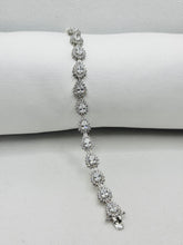 PULSERA GOTAS ZIRCONIAS GRANDE - PLATA .925