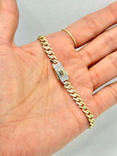 PULSO BARBADO EDGE - Broche piedra - 18 cm x 5 mm - ORO 10K