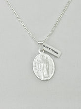 CADENA CON MEDALLA VIRGEN NUESTRA SEÑORA DEL ROSARIO - PLATA .925