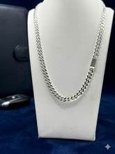 CADENA BARBADA - HECHA A MANO - 60 CM x 5.5 mm - PLATA .925