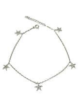 TOBILLERA DIJES COLGANTES - ESTRELLA DE MAR - PLATA .925