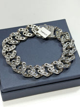 PULSO BARBADO CUBANO LIGERO - 21.5 cm x 1.6 cm - PLATA .925