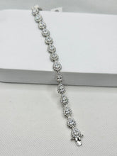 PULSERA GOTAS ZIRCONIAS GRANDE - PLATA .925