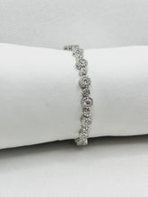 PULSERA CIRCULOS ZIRCONIA CHICO Y GRANDE - PLATA .925