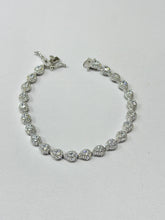 PULSERA GOTAS ZIRCONIA CHICA - PLATA .925