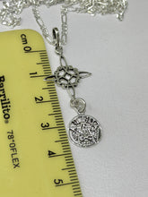 CADENA CON DIJE NUDO DE BRUJA + PENTAGRAMA - PLATA .925