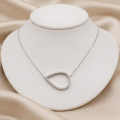 GARGANTILLA GOTA CONTORNO - PLATA .925