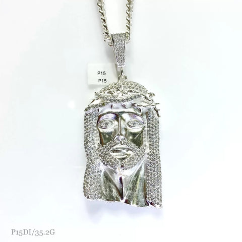 DIJE ROSTRO CRISTO ZIRCONIA