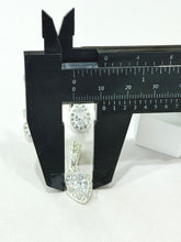 SET / JUEGO 3 PZAS - HALO GOTA  - BLANCO - PLATA .925