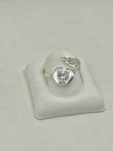 ANILLO HUELLAS DE BEBÉ CON ALA - PLATA .925