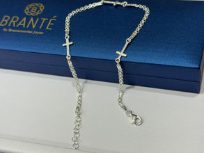 TOBILLERA CRUCES TRANSVERSALES - PLATA .925