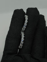 ARRACADA GRANDE VIÑETAS ZIRCONIA - BROCHE CLICK - PLATA .925