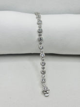 PULSERA CIRCULOS ZIRCONIA CHICO Y GRANDE - PLATA .925