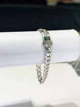 PULSO BARBADO - 18.5 cm x 8 mm - Oro blanco - ORO 10K