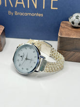 RELOJ EXTENSIBLE TEJIDO CHINO - 21 CM - PLATA .925