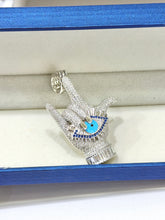 DIJE MANO CON OJO TURCO ITA - PLATA .925
