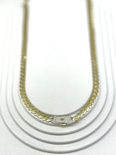 CADENA BARBADA EDGE - 60 cm x 7 mm - ORO 10K