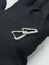 ARRACADA TRAPECIO MULTI ZIRCONIA - PLATA .925