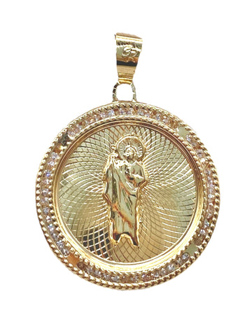 MEDALLA SAN JUDAS TADEO - 2.4 cm - ORO 10K