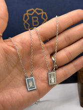 ESCAPULARIO - VIRGEN DEL CARMEN / SAGRADO CORAZON - PLATA .925