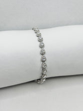PULSERA GOTAS ZIRCONIA CHICA - PLATA .925