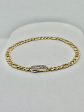 PULSO FIGARO CART 3x1 - Broche piedra - 21 cm x 5 mm - ORO 10K