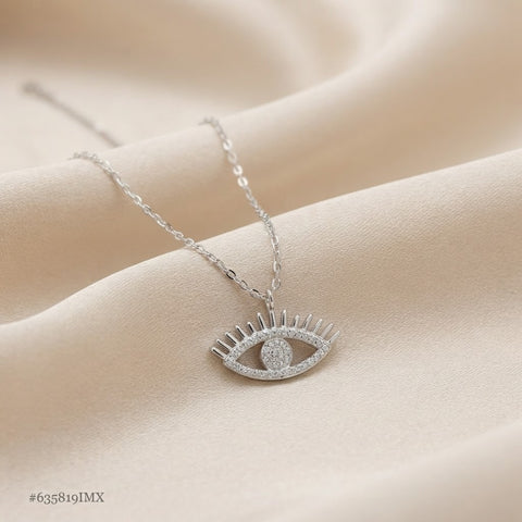 GARGANTILLA OJO TURCO CON ZIRCONIA - PLATA .925