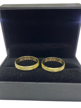 GRABADO LÁSER EN ARGOLLAS DE MATRIMONIO