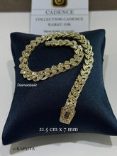PULSO CADENCE DIAMANTADO - 21 cm X 7 mm - ORO 10K