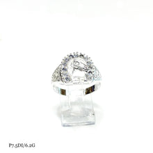 ANILLO HERRADURA CABALLO CON PIEDRA - PLATA .925