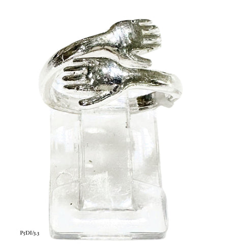 ANILLO ABRAZO MANITAS LISAS - PLATA .925