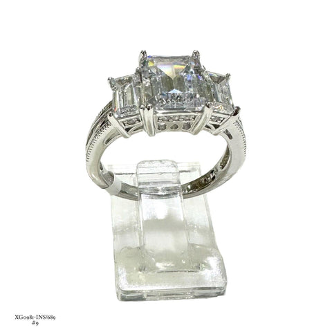 ANILLO 3 ZIRCONIAS RECTANGULARES