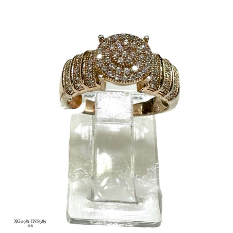 ANILLO CIRCULO CON BAÑO DE ORO ROSA